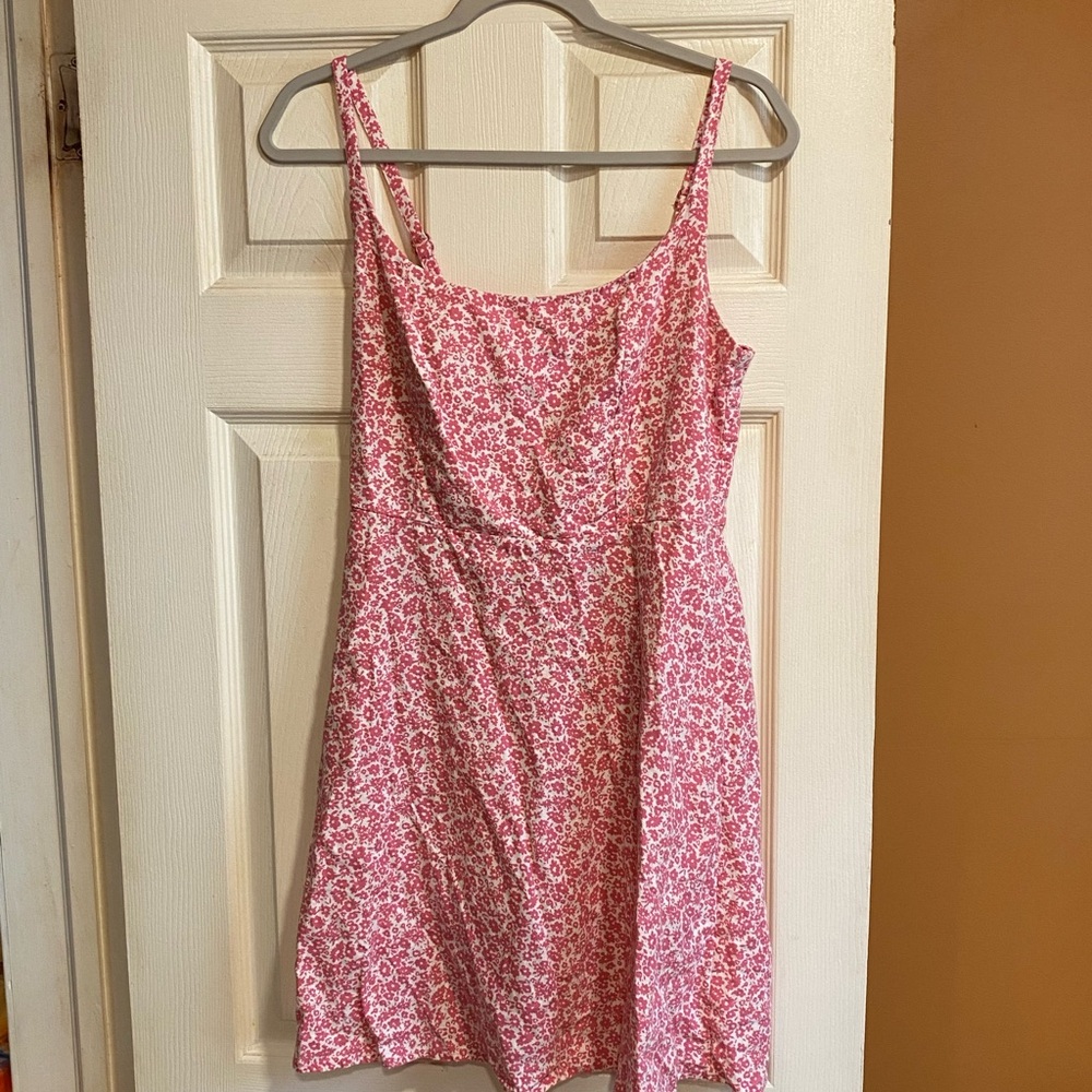 Old Navy Pink Floral Midi Sundress